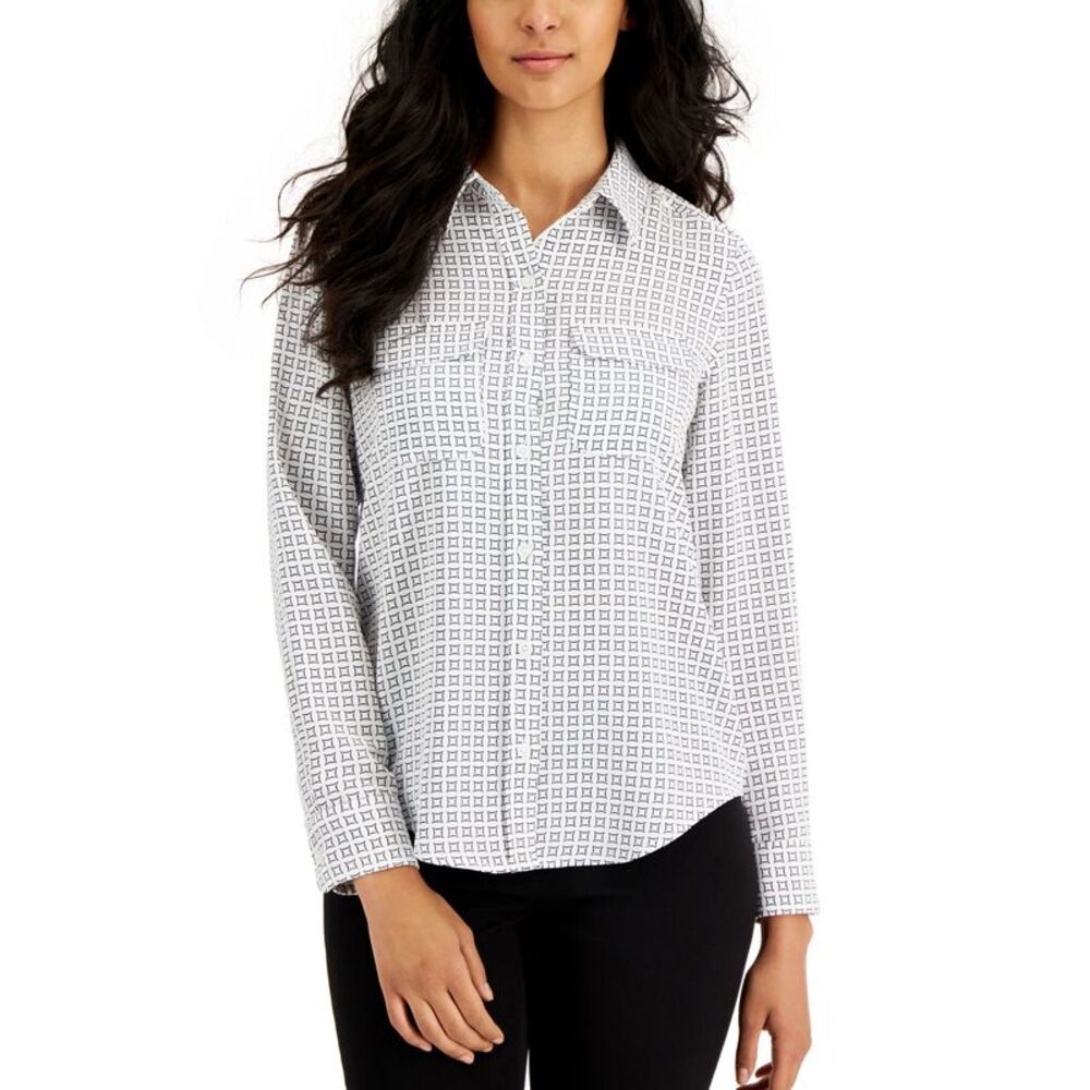 Alfani Women's Button-Front Shirt